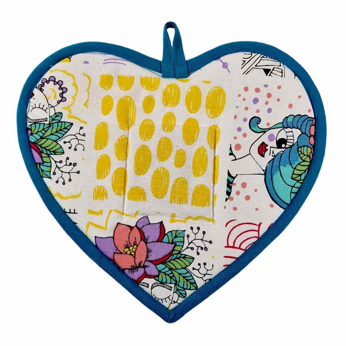 Sottopentola LE STILOSE, cuore con cannella, in cotone, cm 28