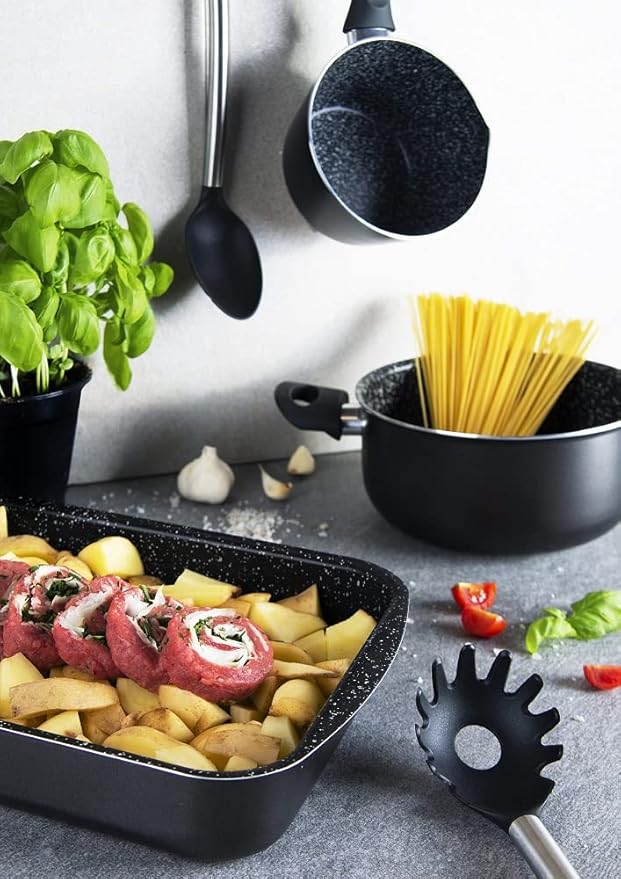 Lasagnera Rock'N Cook, 30 x 22 cm, Alluminio, Nero