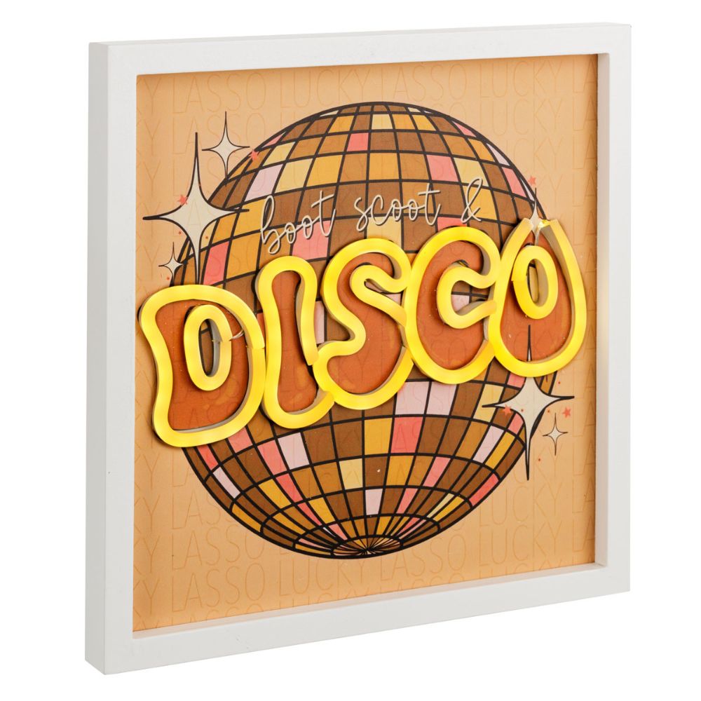Quadro luminoso disco usb