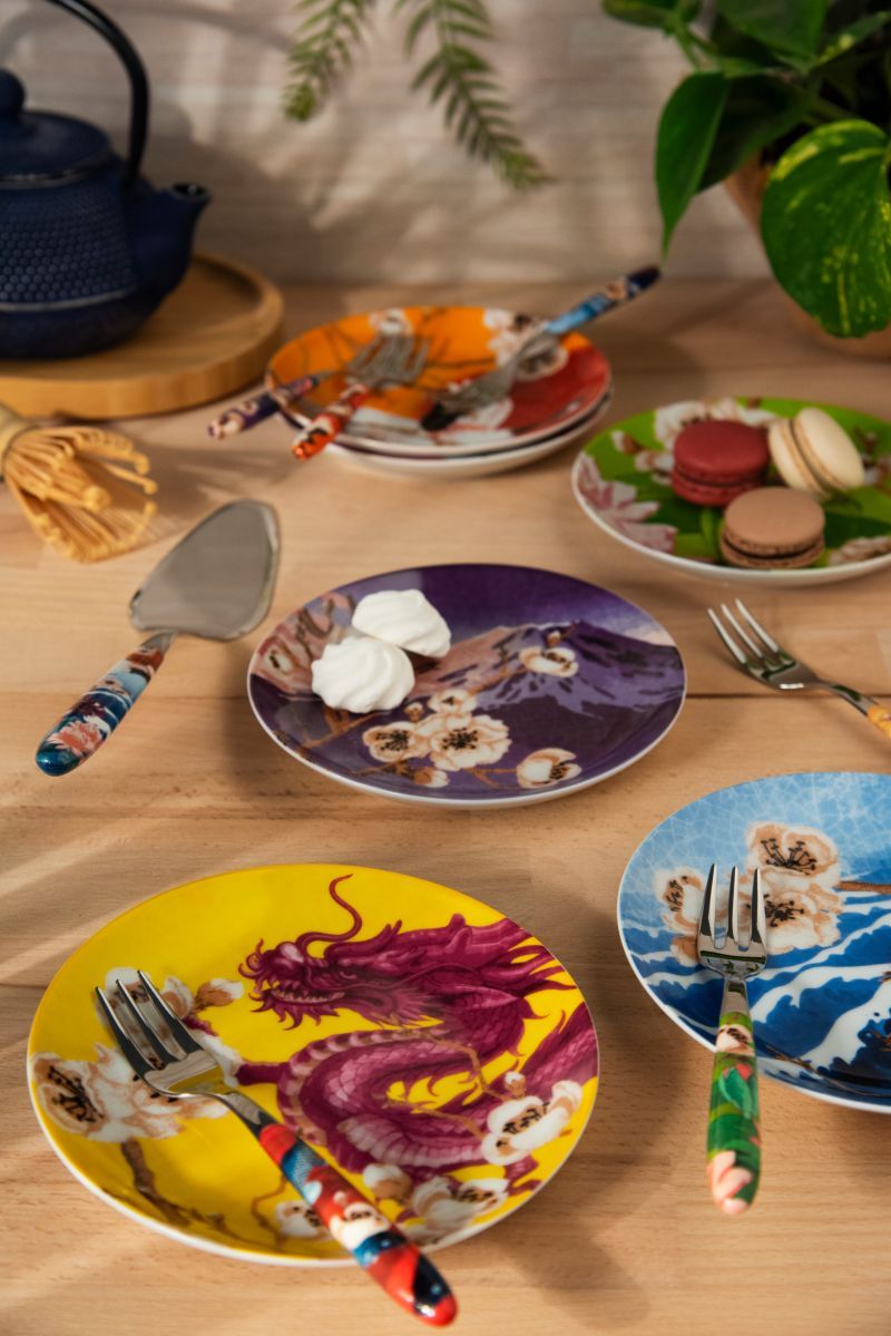 Piattini aperitivo FUJI, 6 pezzi, stile giapponese