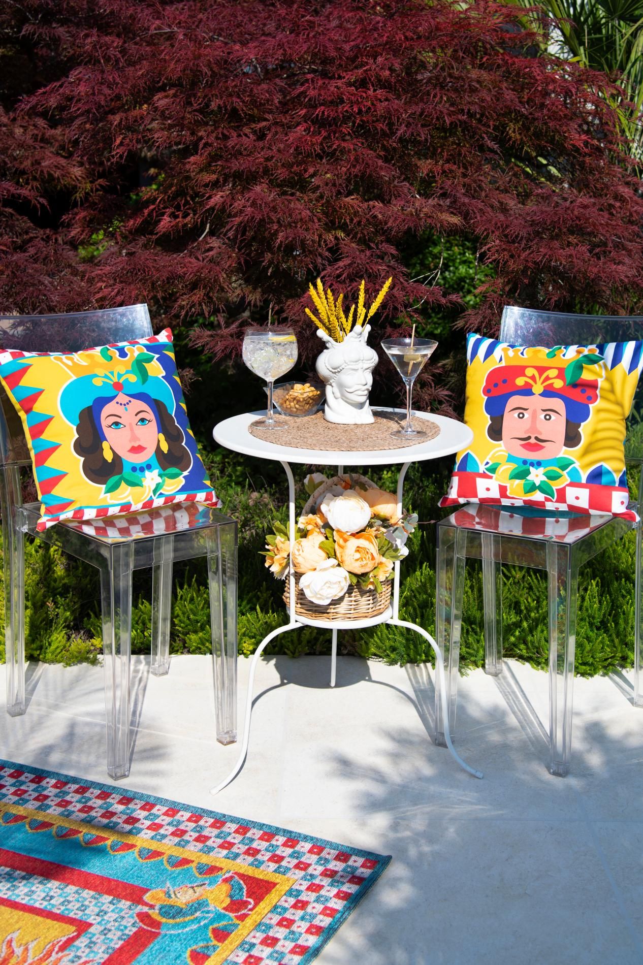Tappeto SICILIAN RHAPSODY, stile siciliano, multicolore, 165x110 cm