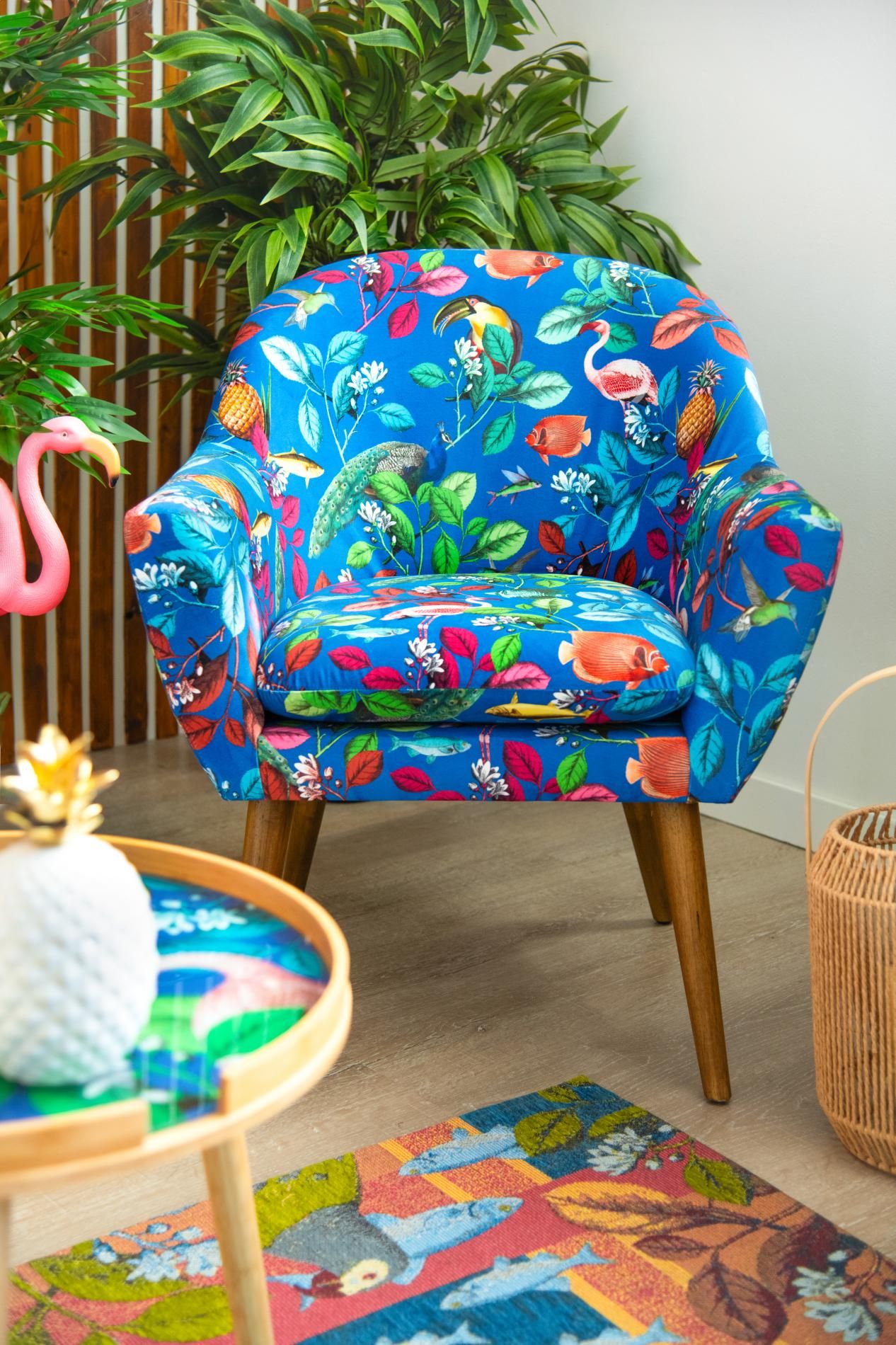 Poltrona RHAPSODY, animali e fauna, multicolore