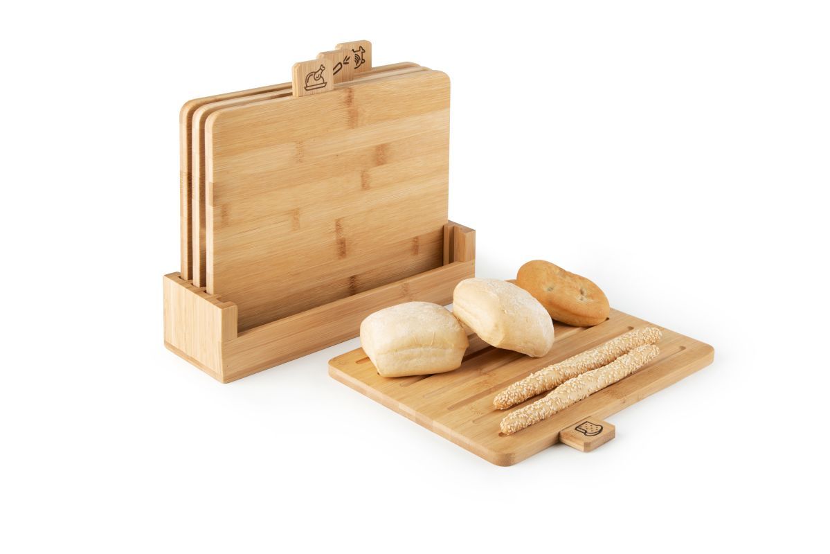 Taglieri, 4 pezzi, bambù