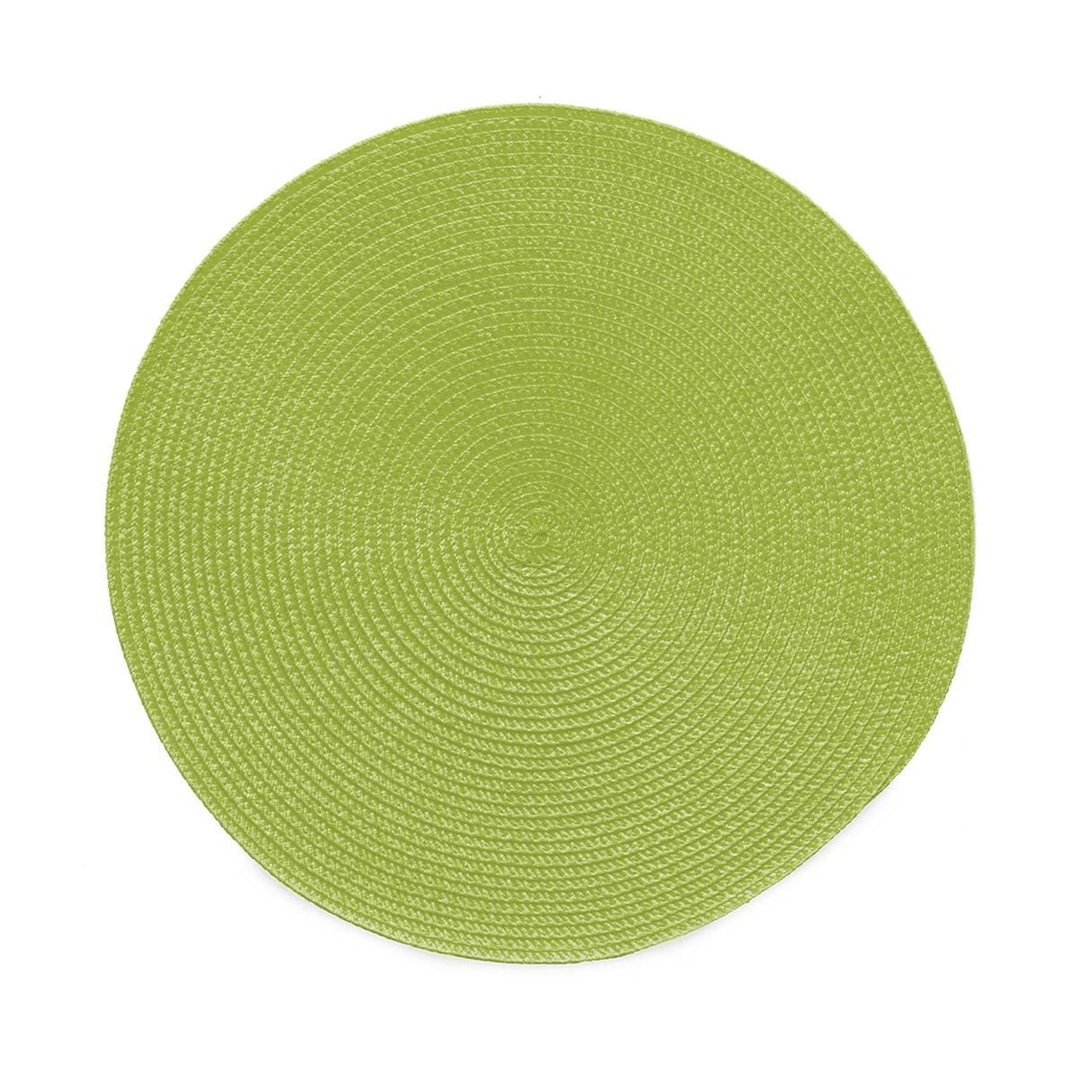 Tovaglietta verde chiaro, tonda, 36 cm, multicolore