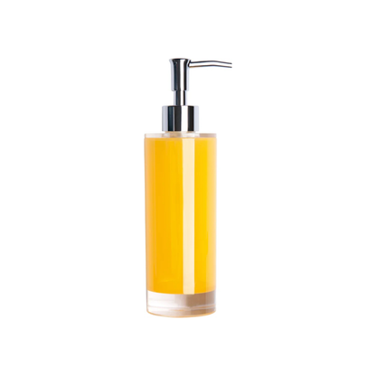 Dosatore per sapone liquido SPA, plastica resistente, giallo, 300 ml