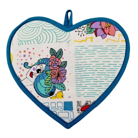 Sottopentola LE STILOSE, cuore con cannella, in cotone, cm 28