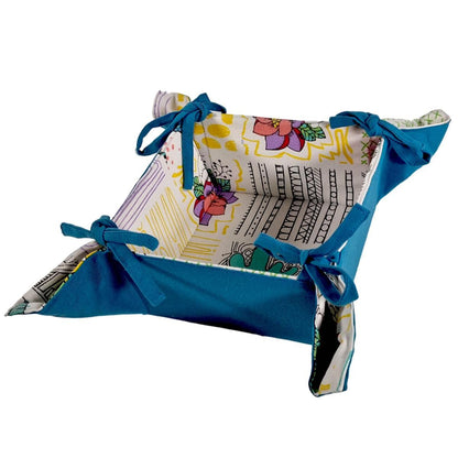 Cestino PortaPane LE STILOSE, in cotone, cm 18x18x10
