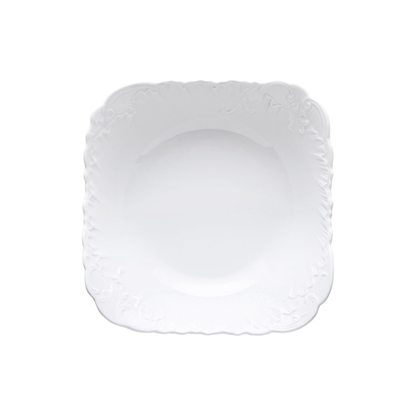 Coppetta ELISA ROCOCO', in porcellana bianco cm 14