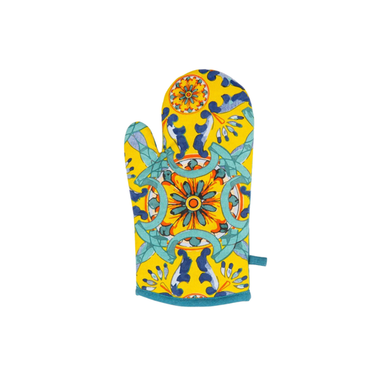 Guanto forno TRINACRIA, stile siciliano, 32x18 cm