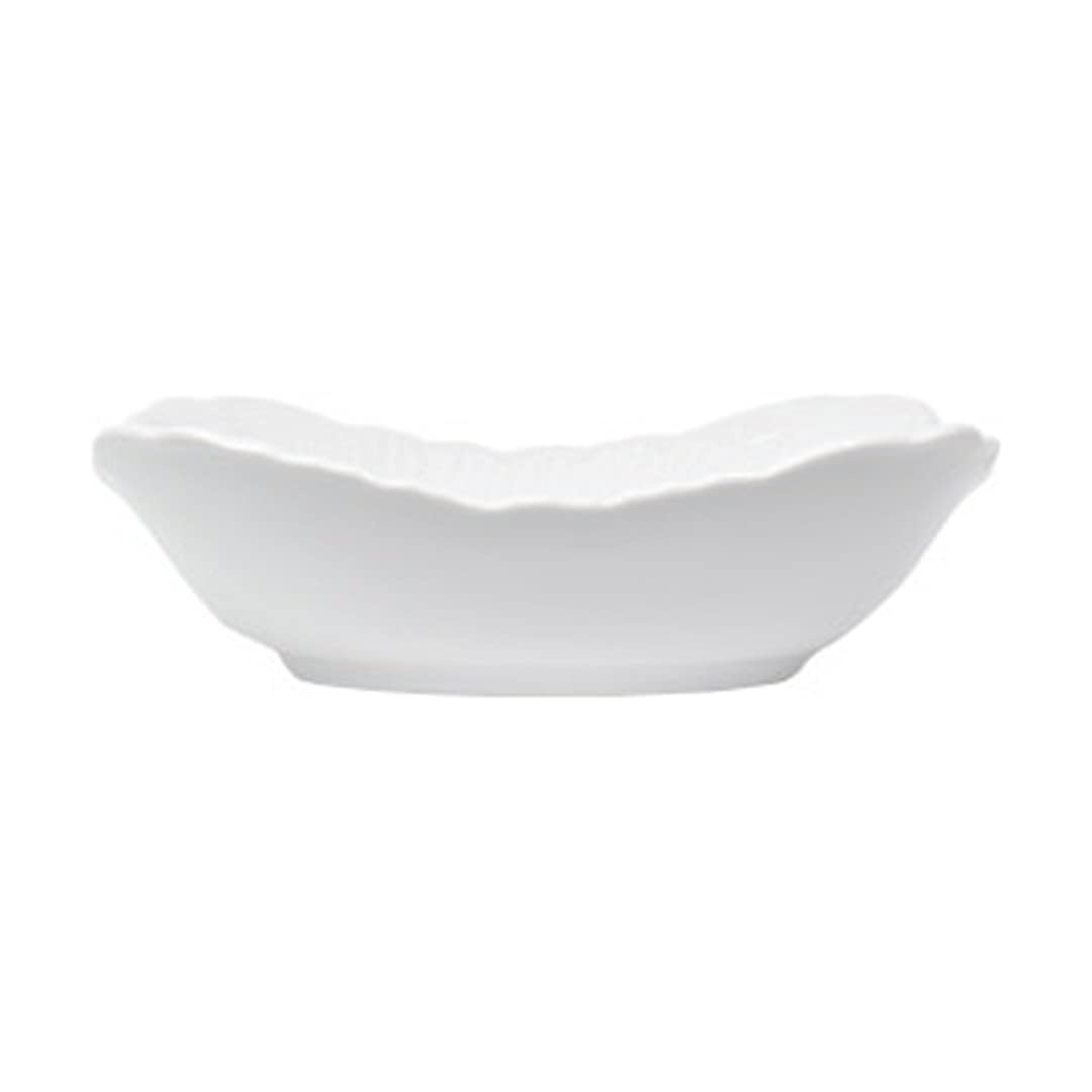 Insalatiera ELISA ROCOCO', in porcellana bianco cm 27