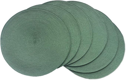 Tovaglietta verde, tonda, 36 cm, multicolore
