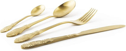 Confezione 4 Posate Baroque Oro