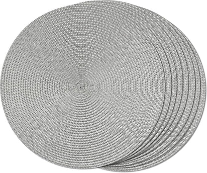 Tovaglietta grigio, tonda, 36 cm, multicolore