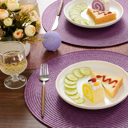 Tovaglietta viola, tonda, 36 cm, multicolore