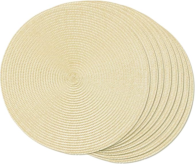 Tovaglietta crema, tonda, 36 cm, multicolore