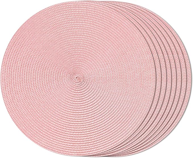 Tovaglietta rosa, tonda, 36 cm, multicolore