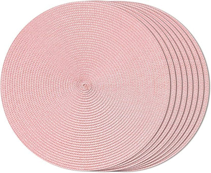 Tovaglietta rosa, tonda, 36 cm, multicolore
