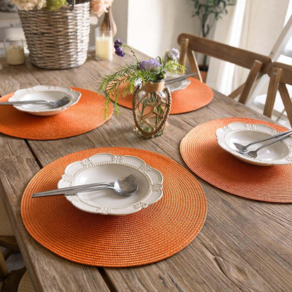 Tovaglietta arancio, tonda, 36 cm, multicolore