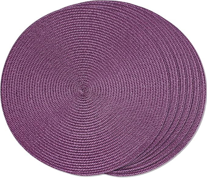 Tovaglietta viola, tonda, 36 cm, multicolore