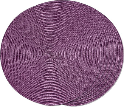 Tovaglietta viola, tonda, 36 cm, multicolore