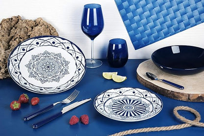 Calici da Vino in Vetro Blu, 50 cl