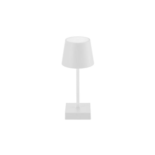 Lampada touch led base e cappello bianco