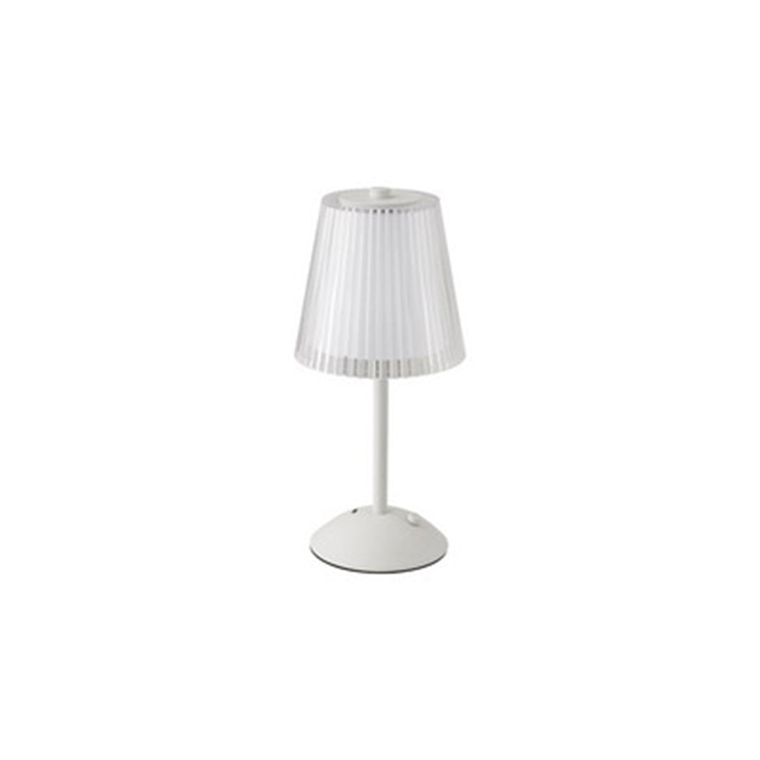 Lampada touch led base bianca cappello trasparente