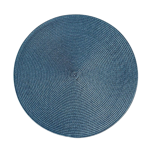 Tovaglietta blu, tonda, 36 cm, multicolore