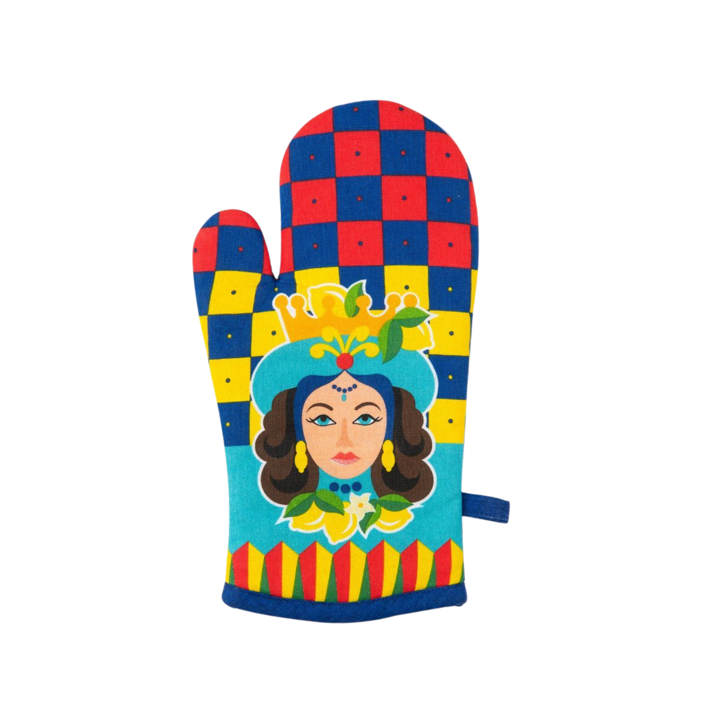 Guanto forno SICILIAN RHAPDOSY, in cotone 32x18 cm