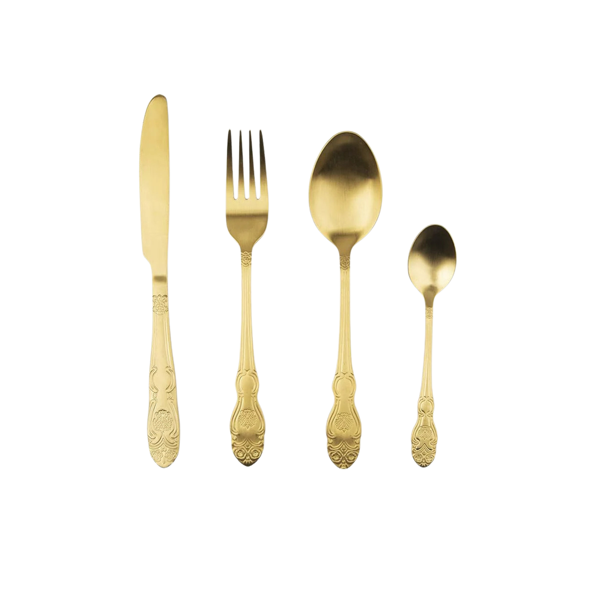 Confezione 4 Posate Baroque Oro