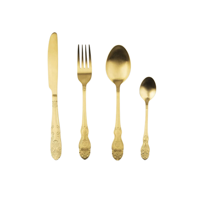 Confezione 4 Posate Baroque Oro
