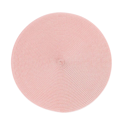 Tovaglietta rosa, tonda, 36 cm, multicolore