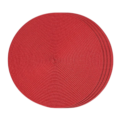 Tovaglietta rosso, tonda, 36 cm, multicolore