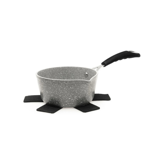Casseruola, antiaderente, effetto pietra, 16 cm