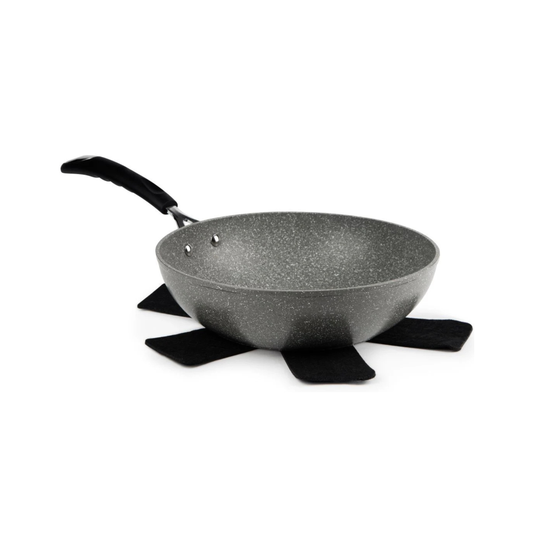 Wok antiaderente, effetto pietra, 28 cm