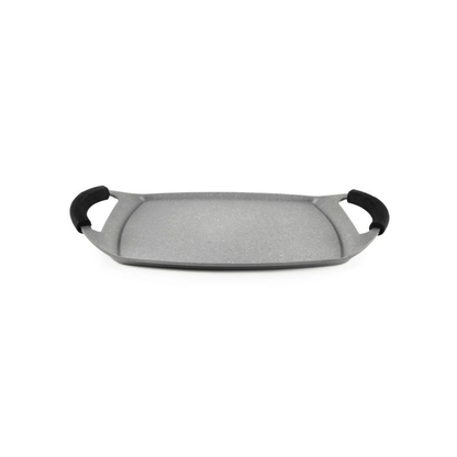Piastra grill antiaderente, effetto pietra, 47x29 cm