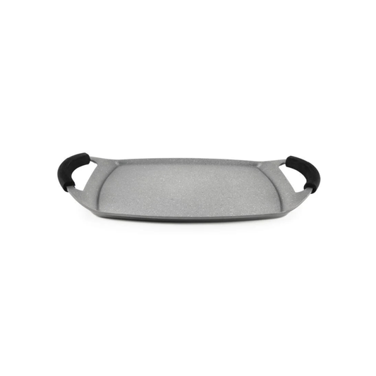 Piastra grill antiaderente, effetto pietra, 47x29 cm
