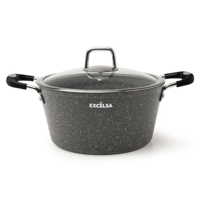 Pentola antiaderente, effetto pietra, 24 cm