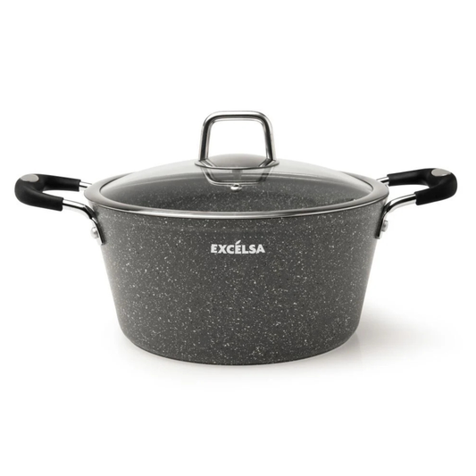 Pentola antiaderente, effetto pietra, 24 cm