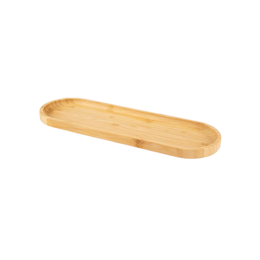 Vassoio Ovale, Piatto a Servire, Realizzato in Bambù (Cm. 33 x 11) Eco-living Excelsa