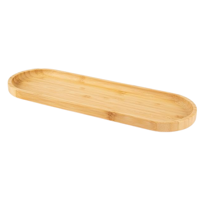 Vassoio Ovale, Piatto a Servire, Realizzato in Bambù (Cm. 40 x 18) Eco-living Excelsa