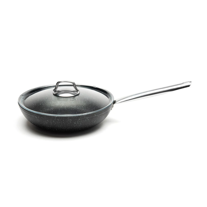 Padella wok antiaderente, alluminio forgiato, 28 cm