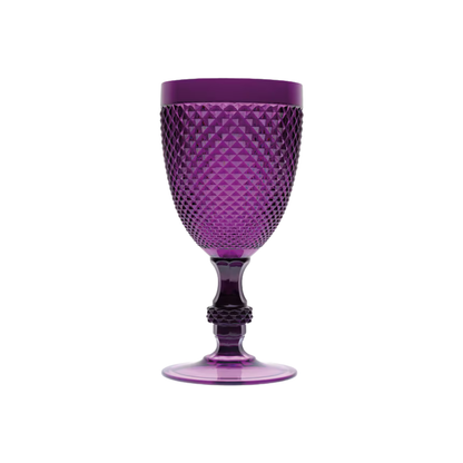 Calice Diamond viola, plastica resistente, riutilizzabile, 390 ML