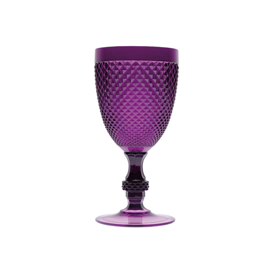 Calice Diamond viola, plastica resistente, riutilizzabile, 390 ML