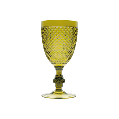 Calice Diamond verde, plastica resistente, riutilizzabile, 390 ML