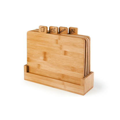 Taglieri, 4 pezzi, bambù