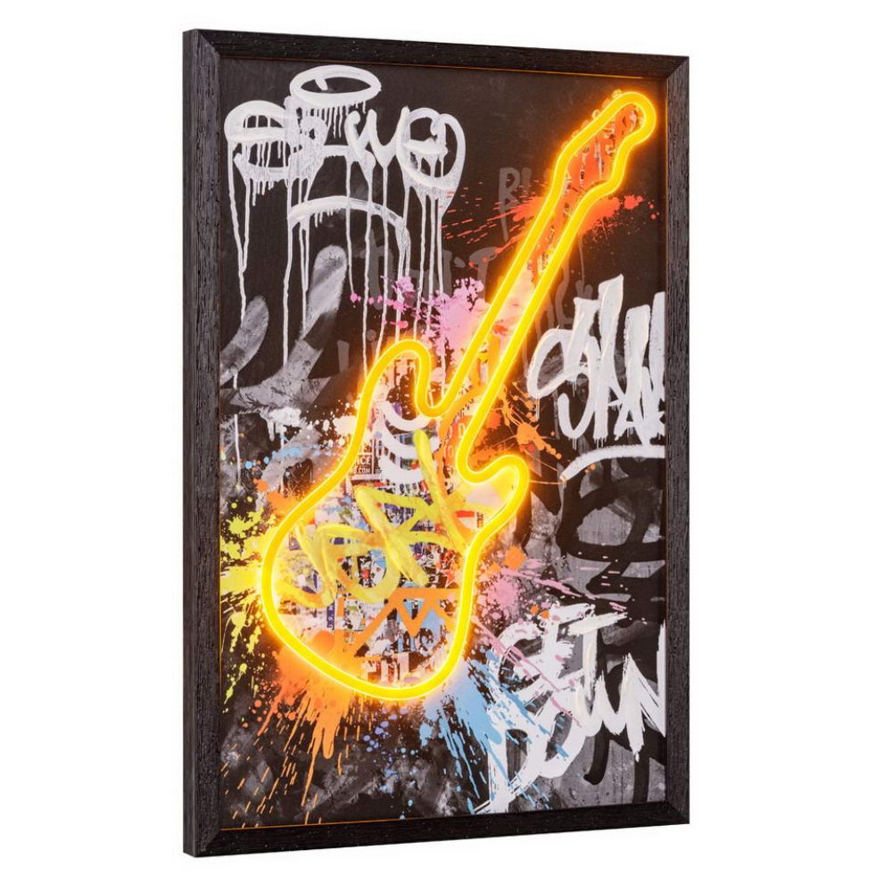 Quadro chitarra luce usb