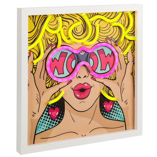 Quadro luminoso girl woow usb