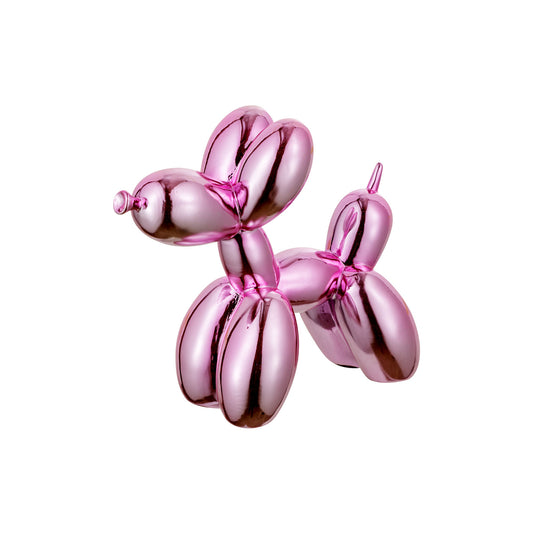 Balloon dog rosa decorazione resina