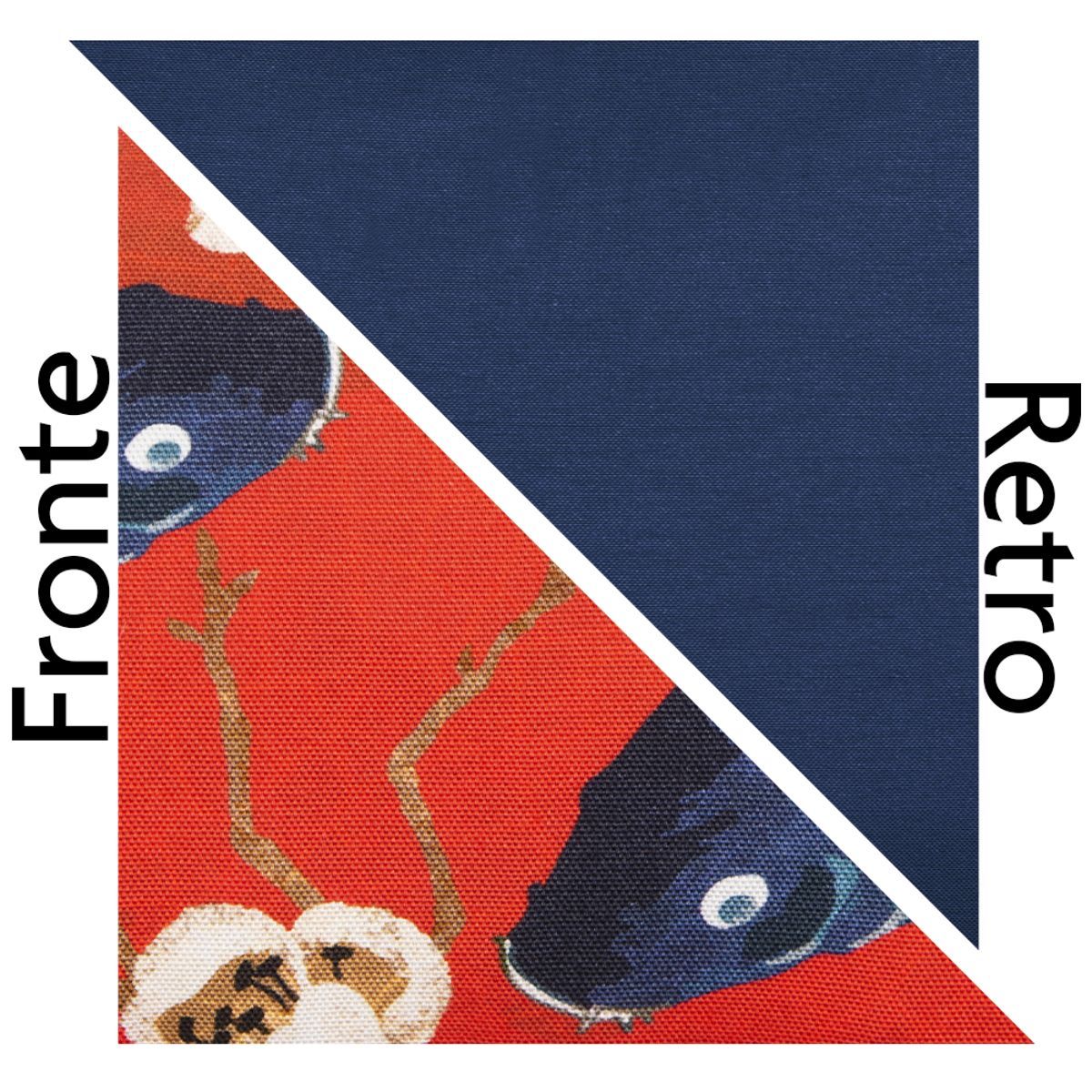 Cuscino decorativo FUJI, stile orientale carpe, 45x30 cm